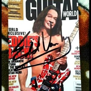 Eddie van halen autograph